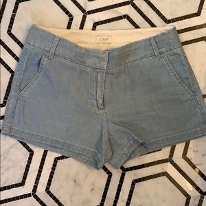 J. Crew Cotton chambray shorts